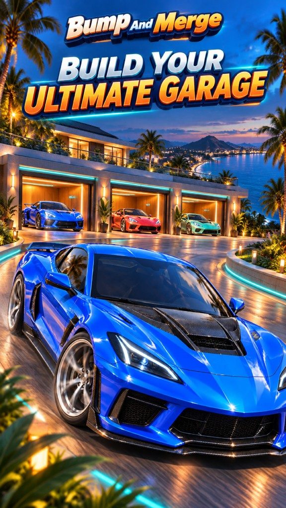 Build your ultimate garage with a blue supercar